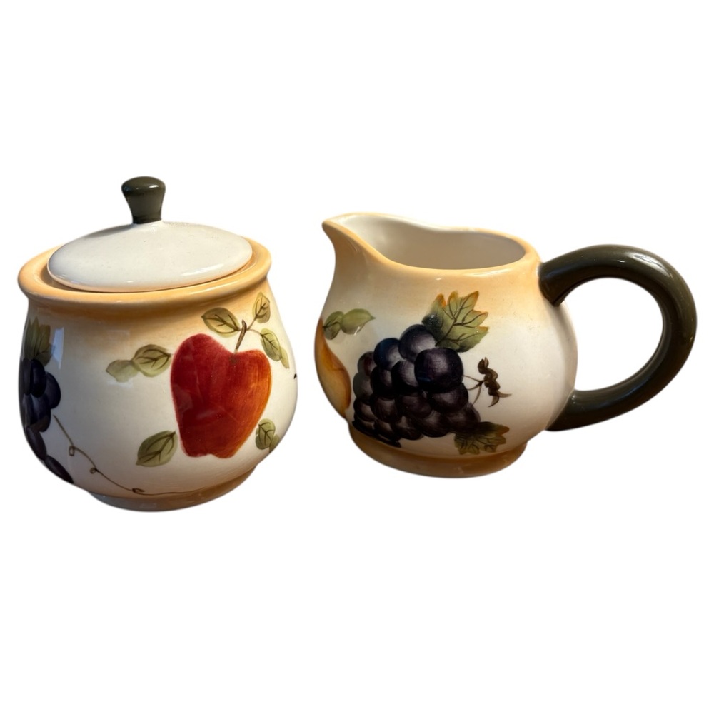 Home Interiors Sonoma Villa Sugar and Creamer Set